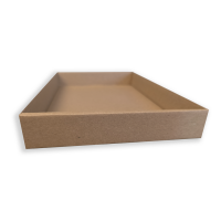 Street Food papírtálca barna - 26*16,5*3 cm 