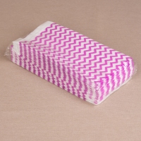 BontaBag 1 kg-os papírtasak lila cikk-cakk design mintával - 200 db